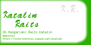 katalin raits business card